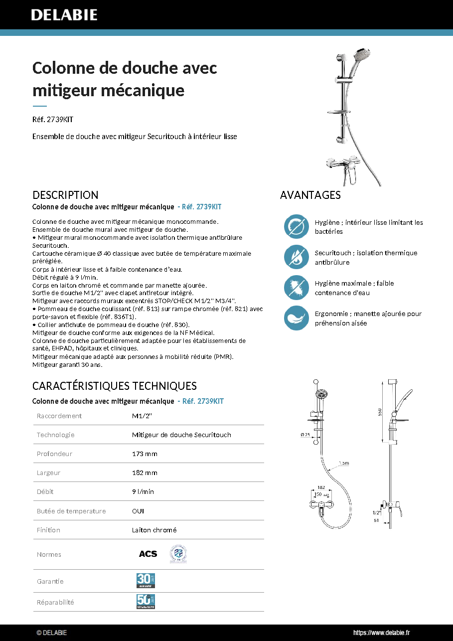 Fiche technique fournisseur