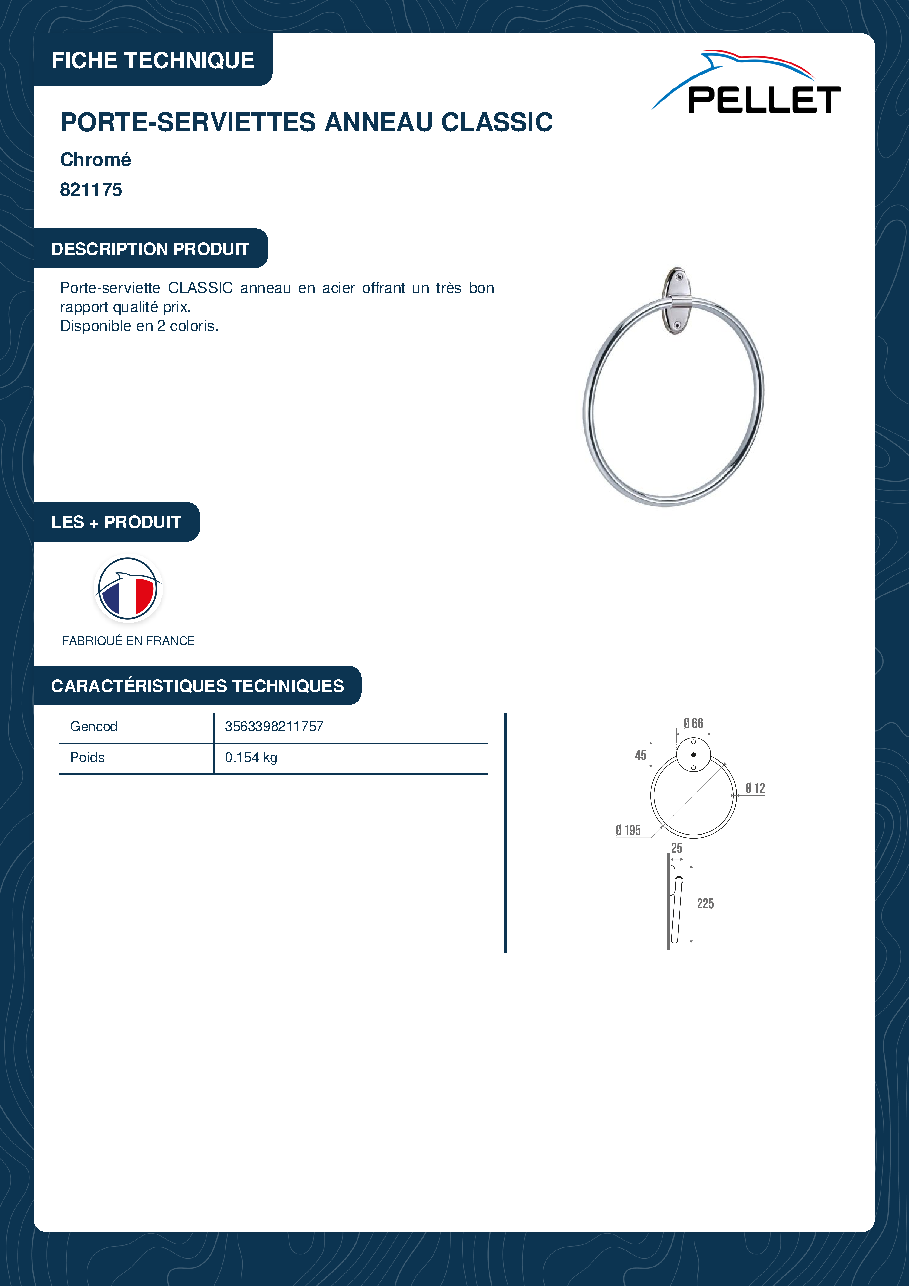 Fiche technique fournisseur