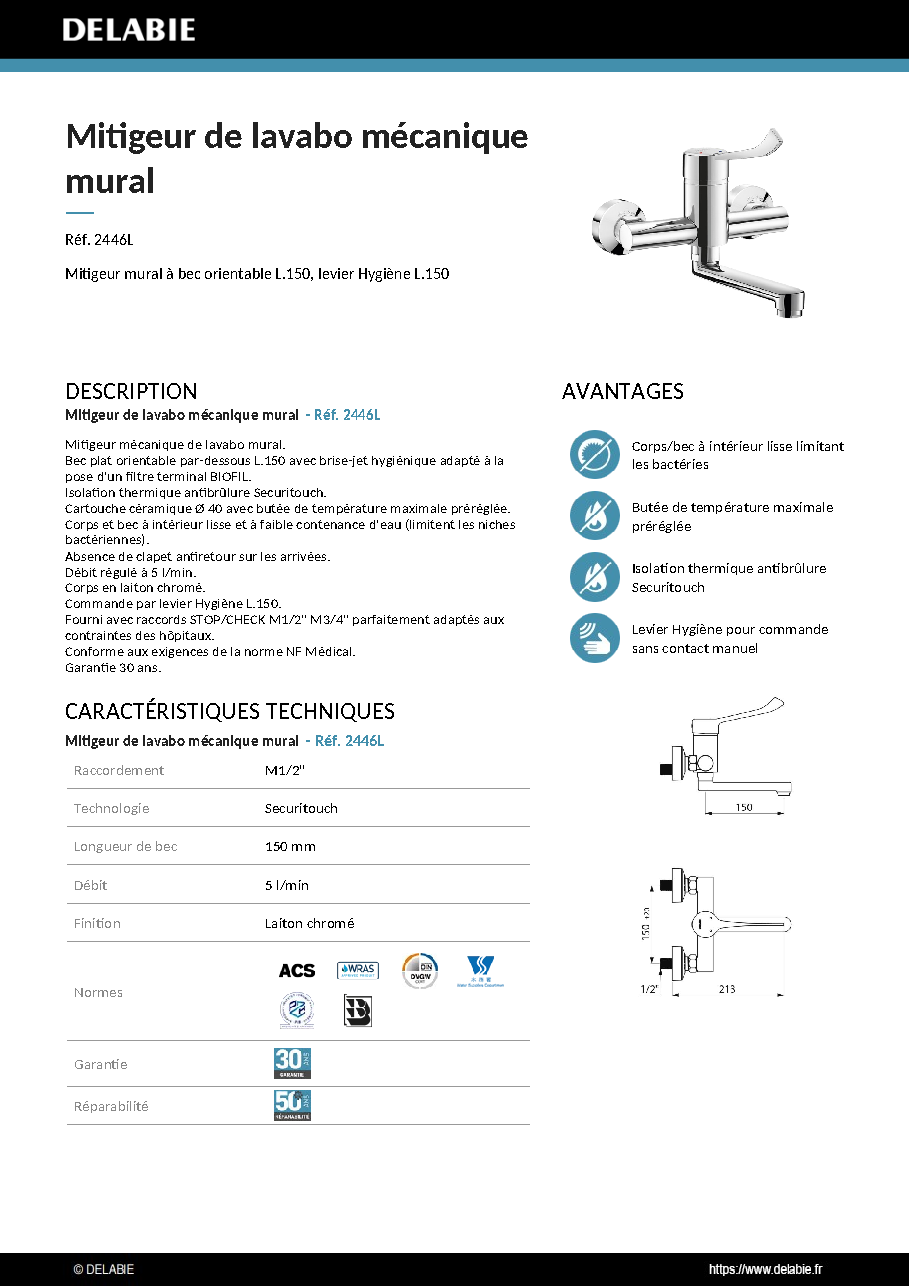Fiche technique fournisseur