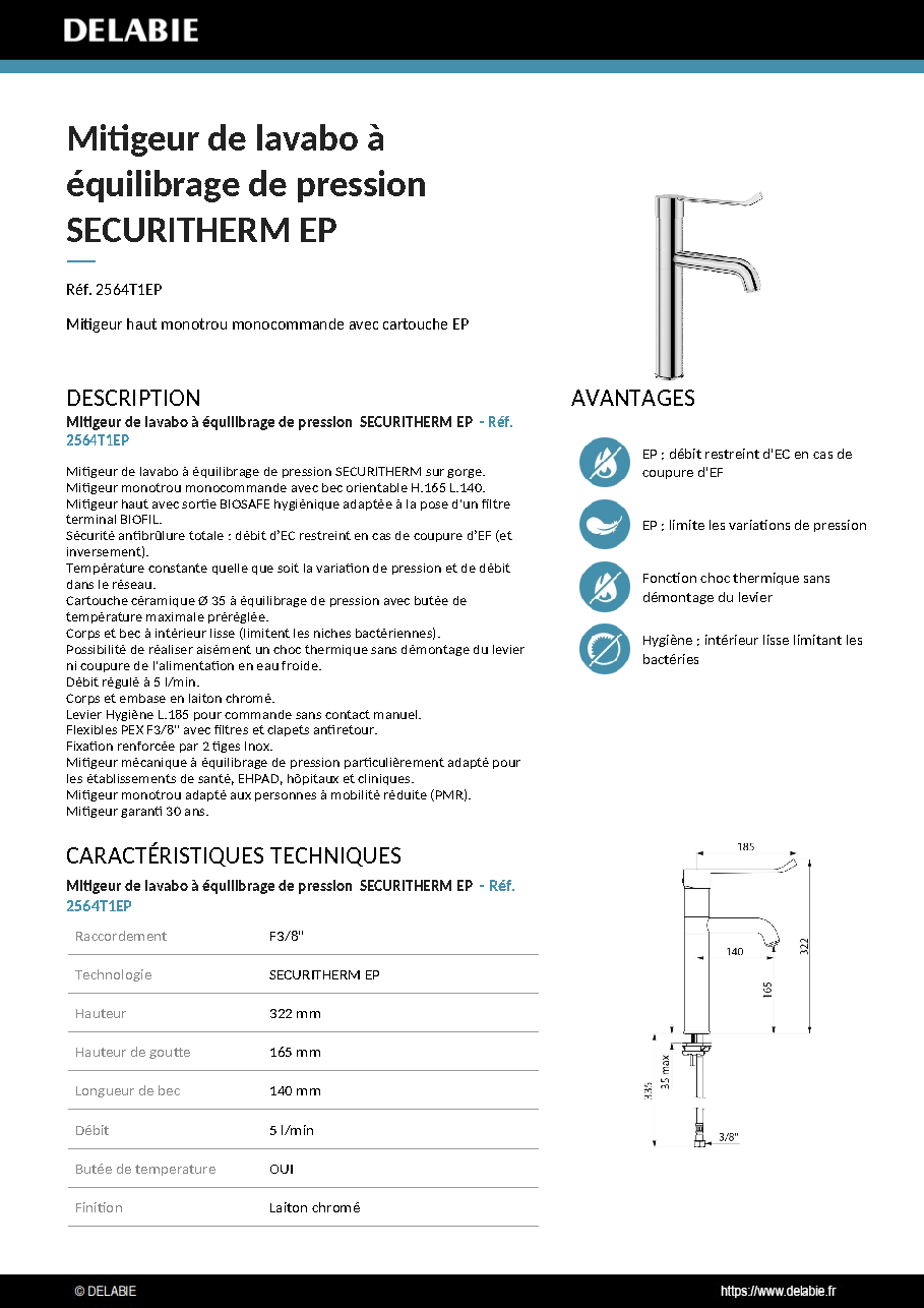 Fiche technique fournisseur