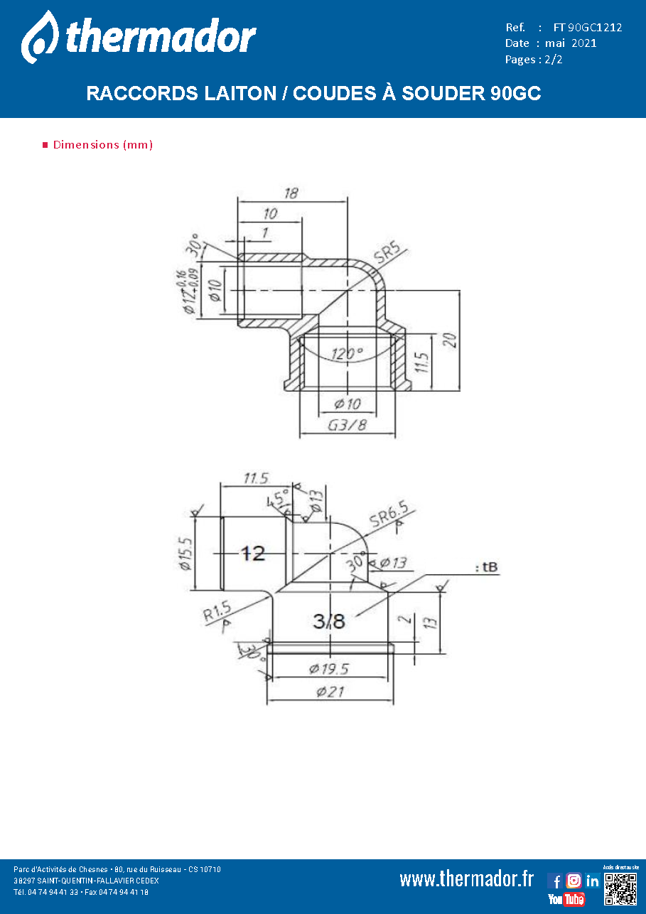 Fiche technique fournisseur