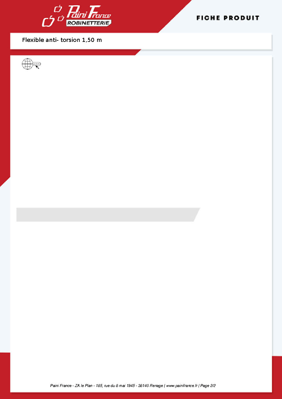 Fiche technique fournisseur