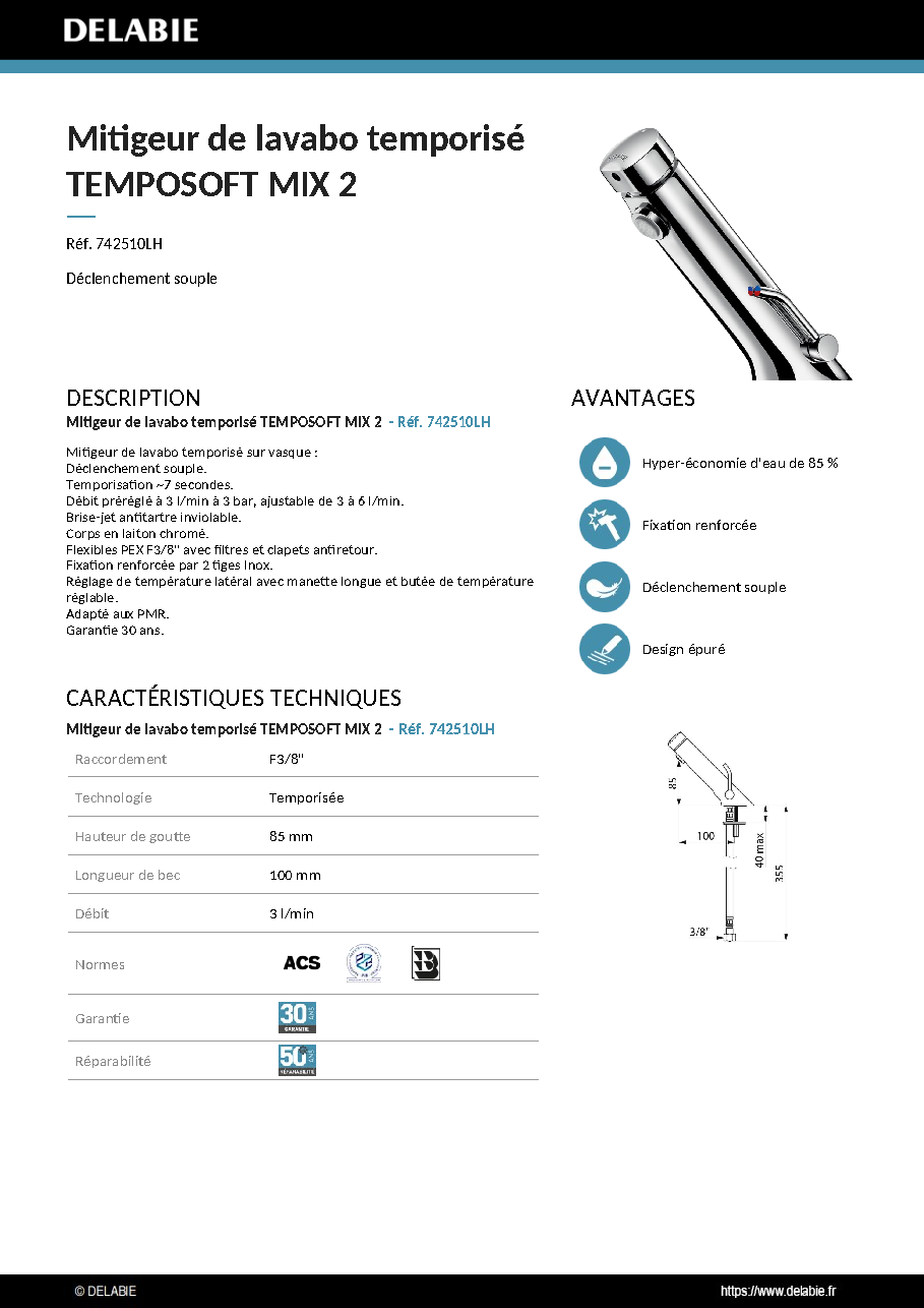 Fiche technique fournisseur