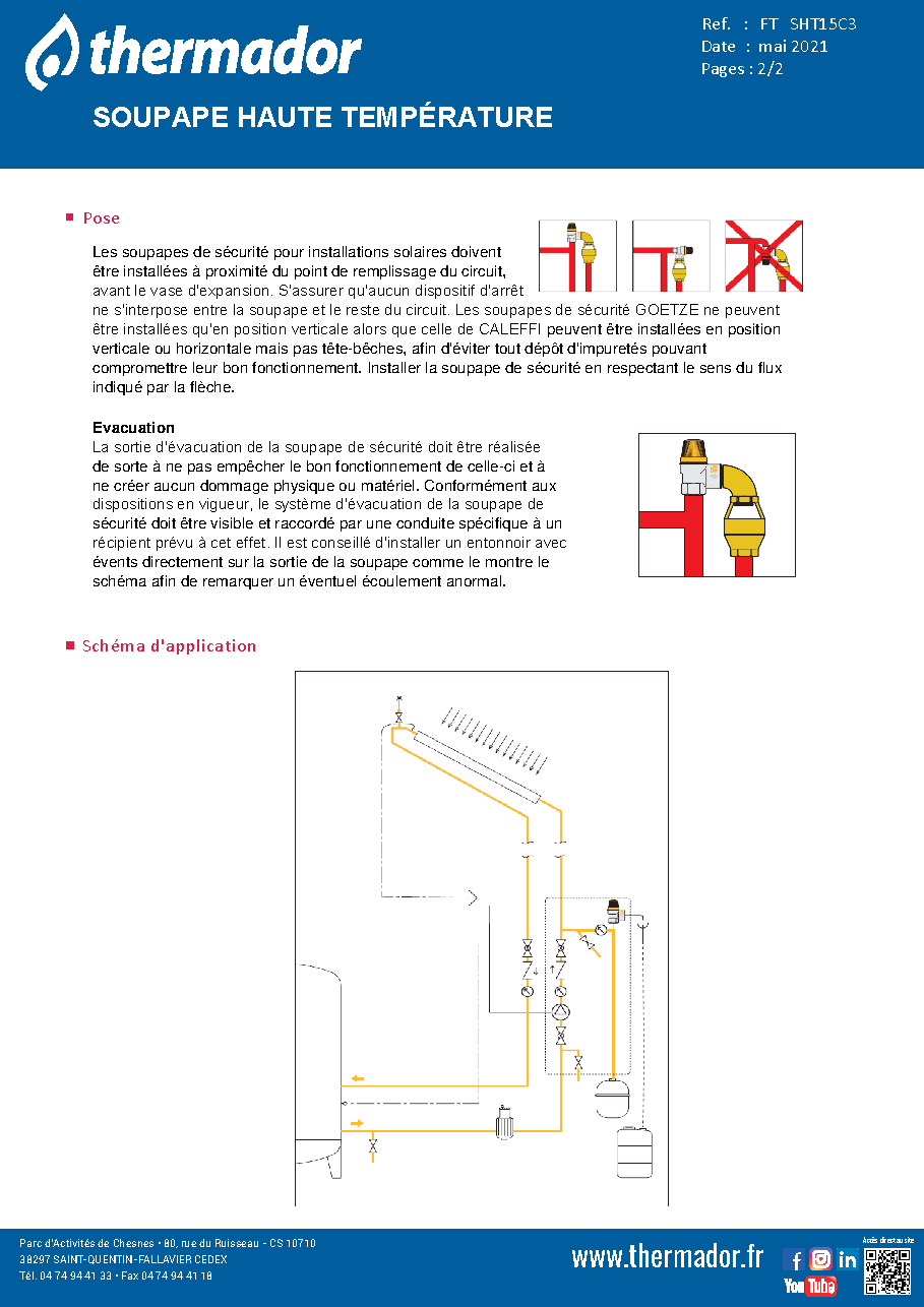 Fiche technique fournisseur