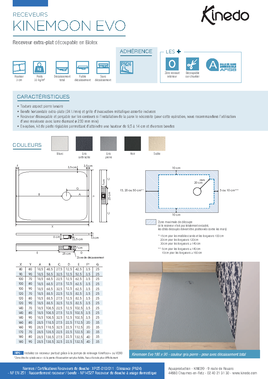 Fiche technique fournisseur