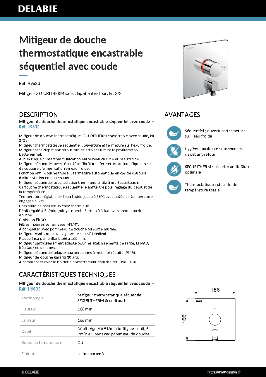 Fiche technique fournisseur