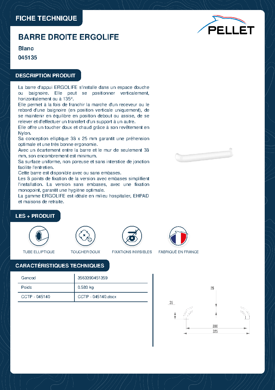 Fiche technique fournisseur