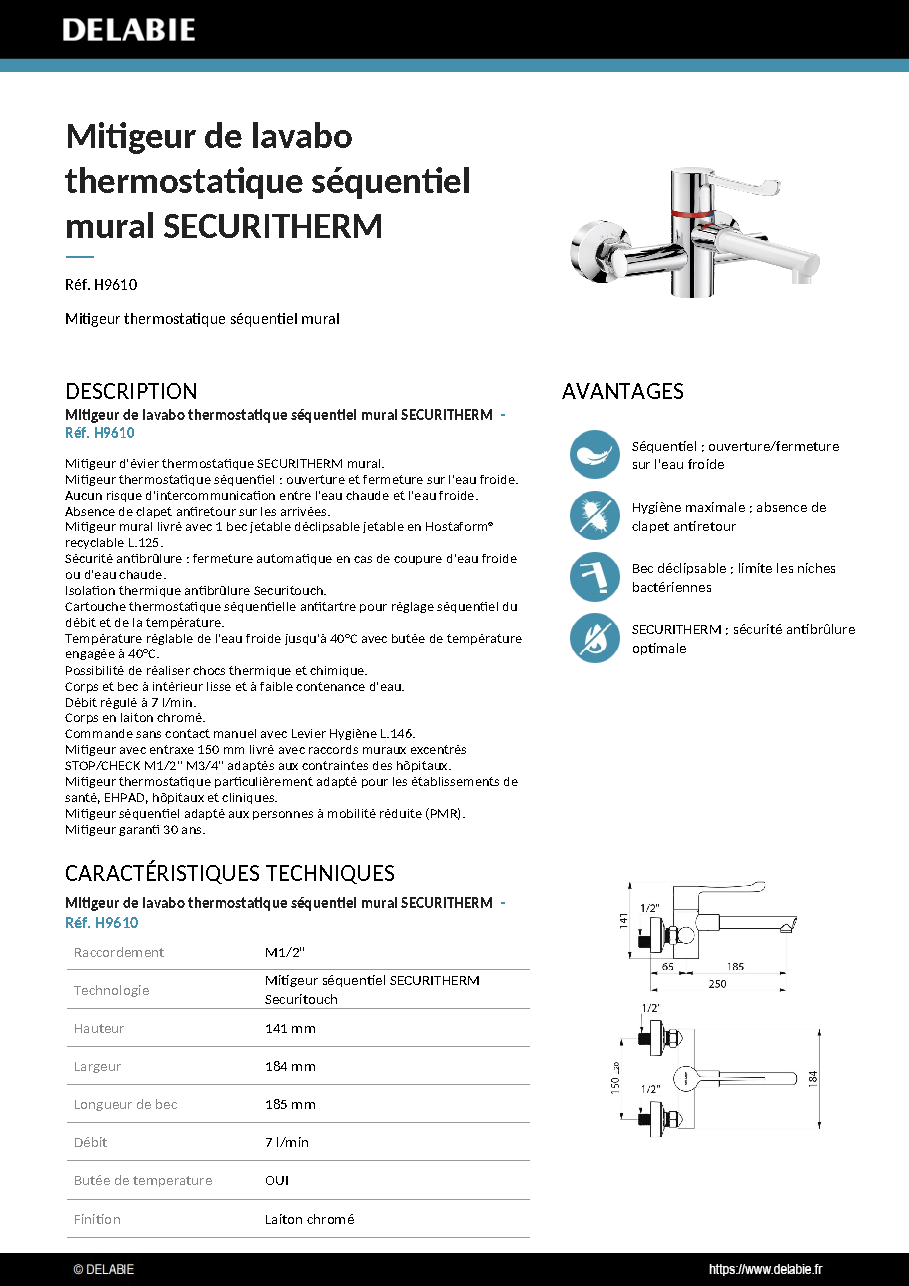 Fiche technique fournisseur