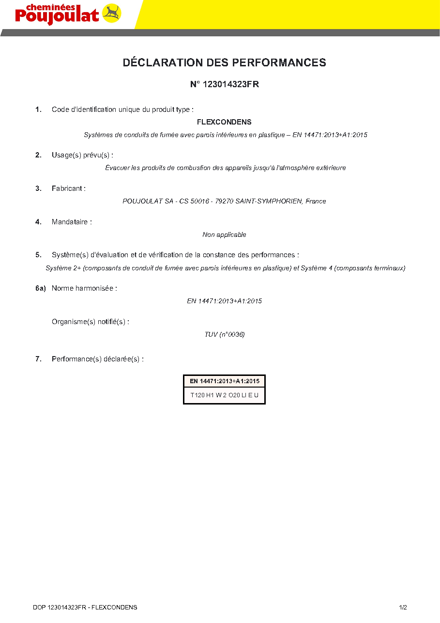 Fiche technique fournisseur
