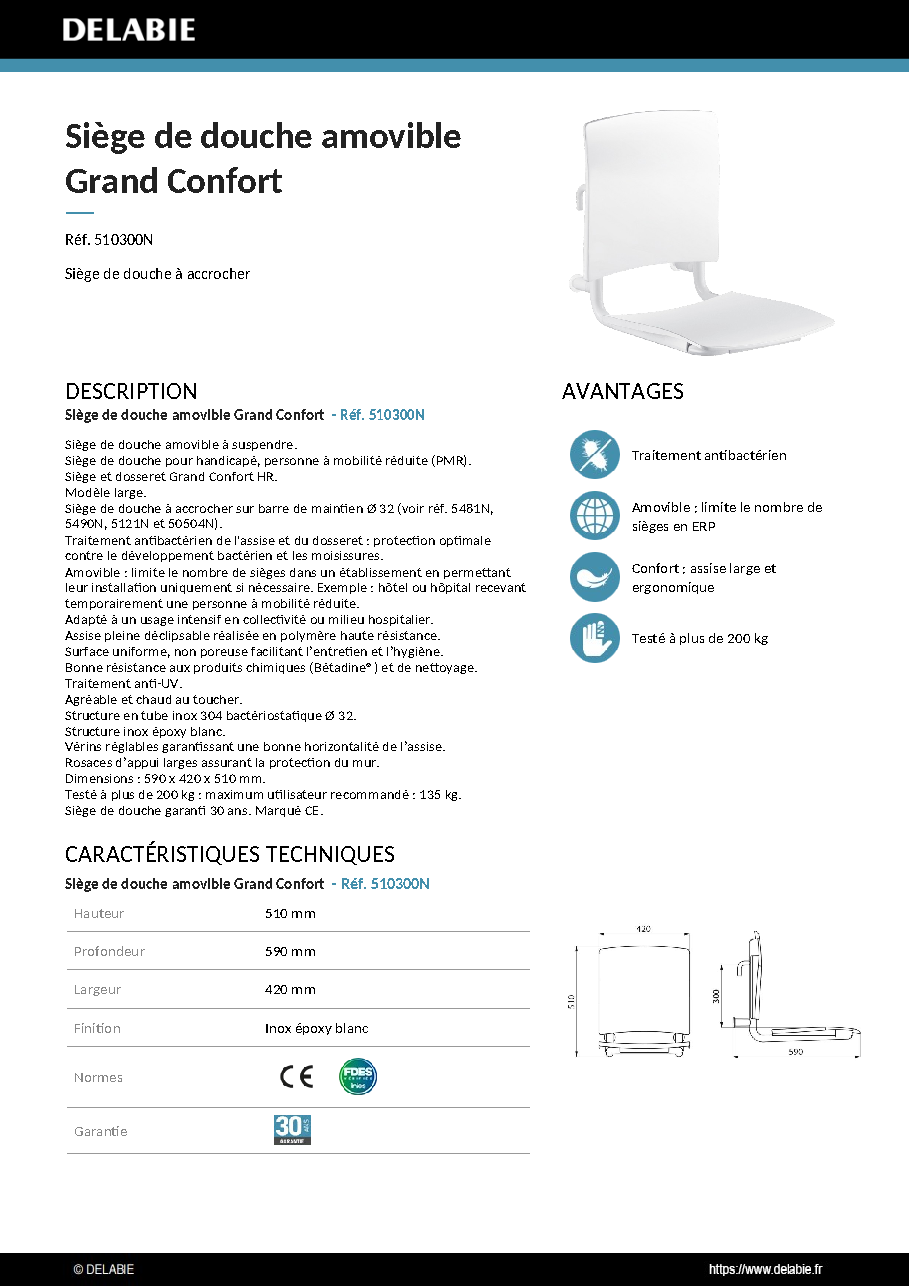 Fiche technique fournisseur