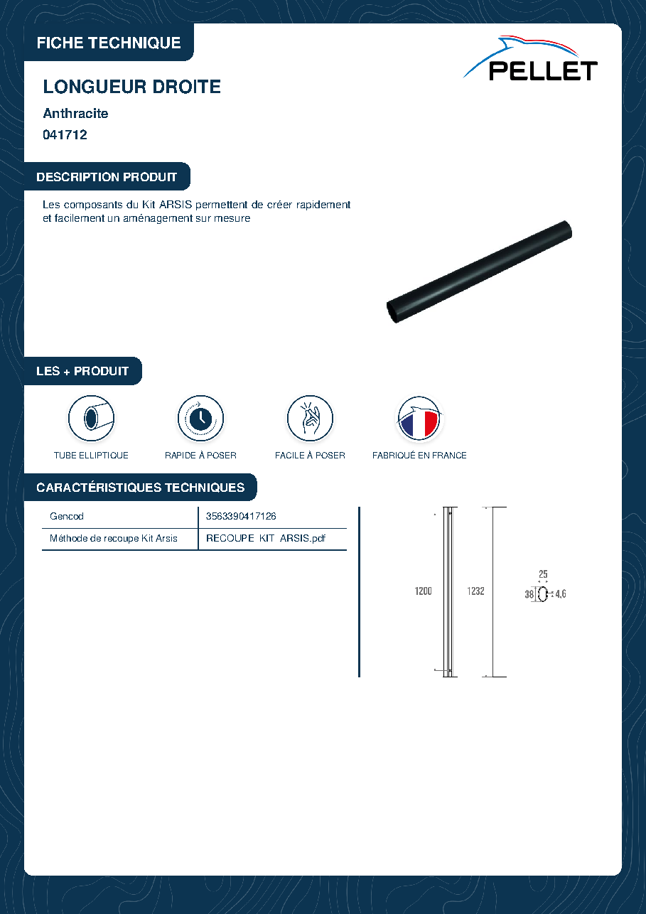 Fiche technique fournisseur