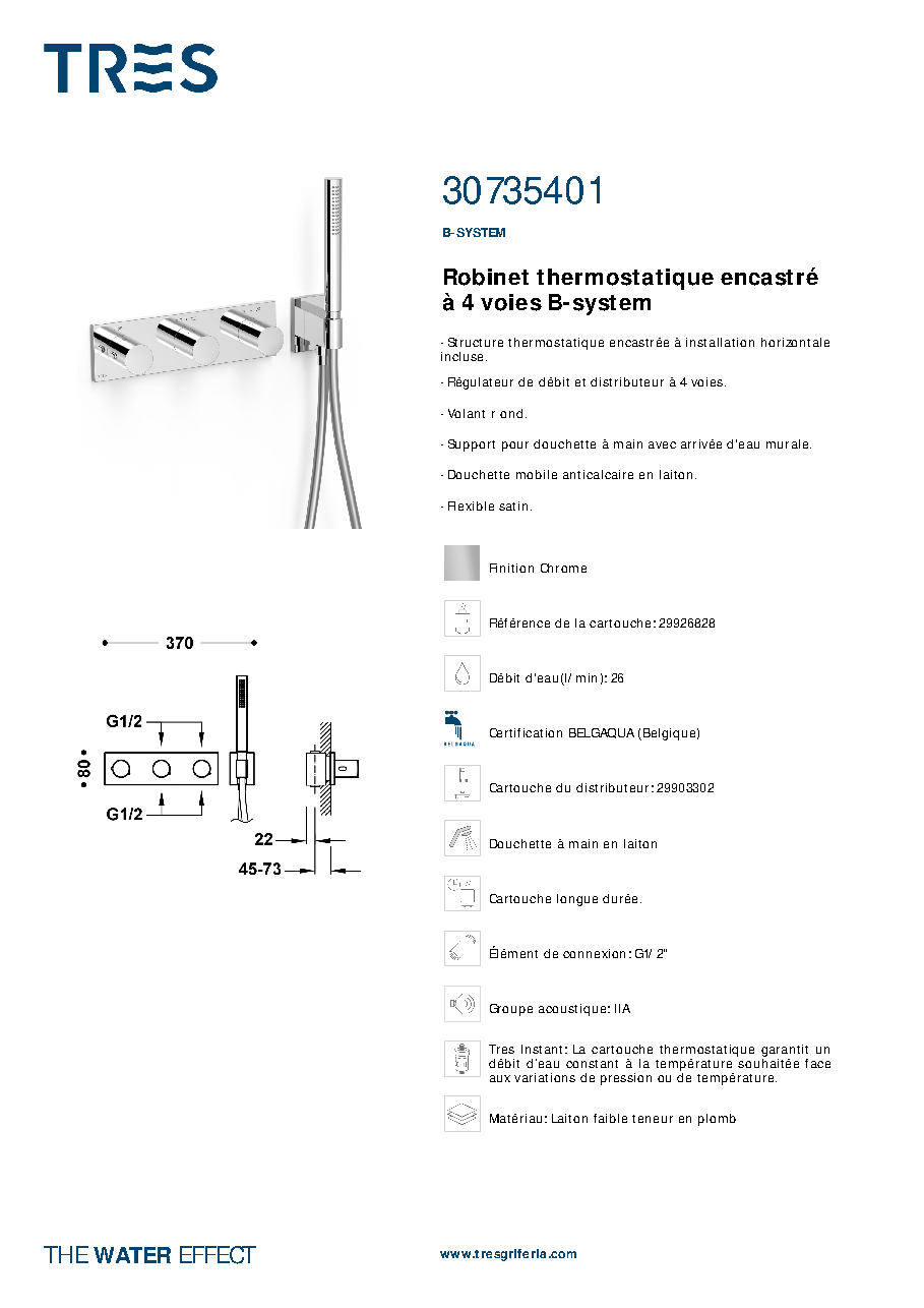Fiche technique fournisseur