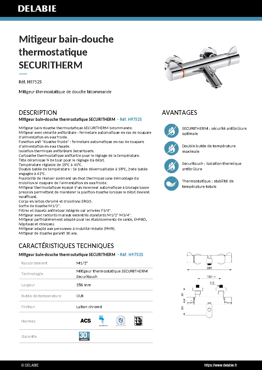 Fiche technique fournisseur