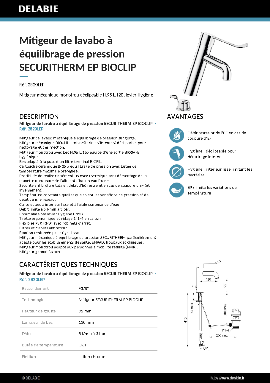 Fiche technique fournisseur