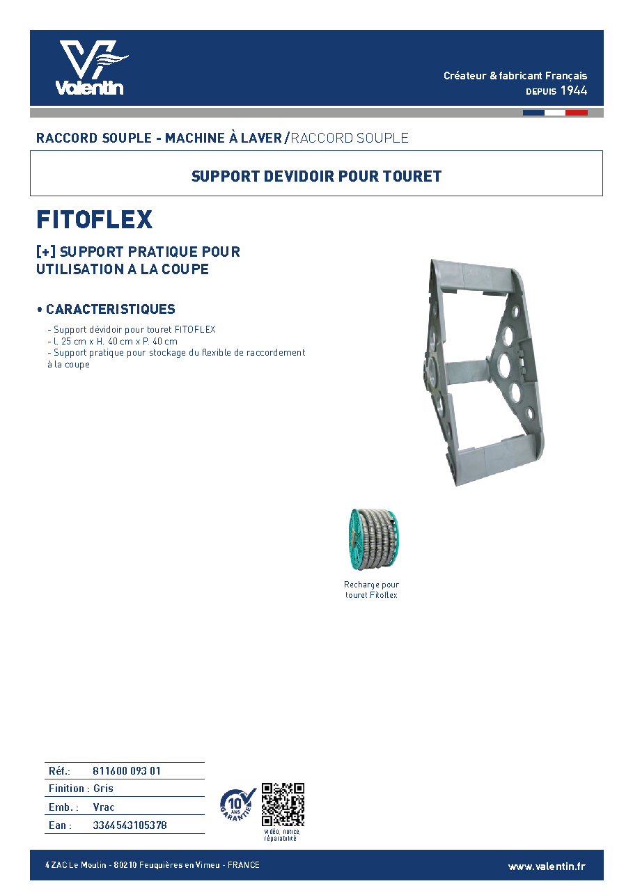 Fiche technique fournisseur