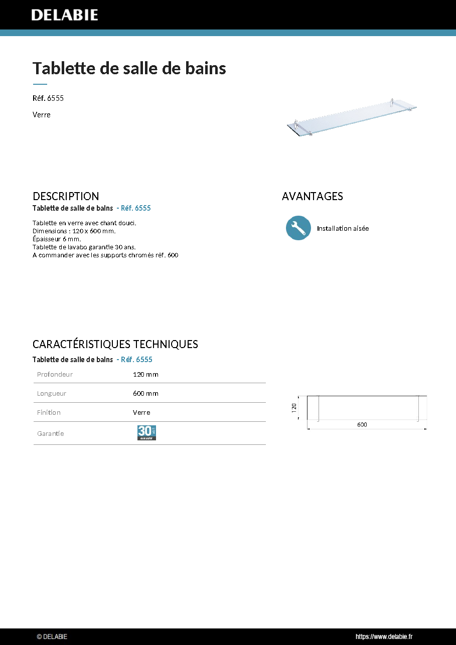 Fiche technique fournisseur