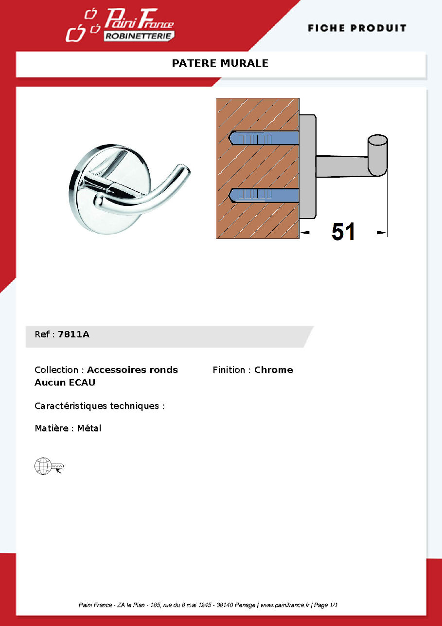 Fiche technique fournisseur
