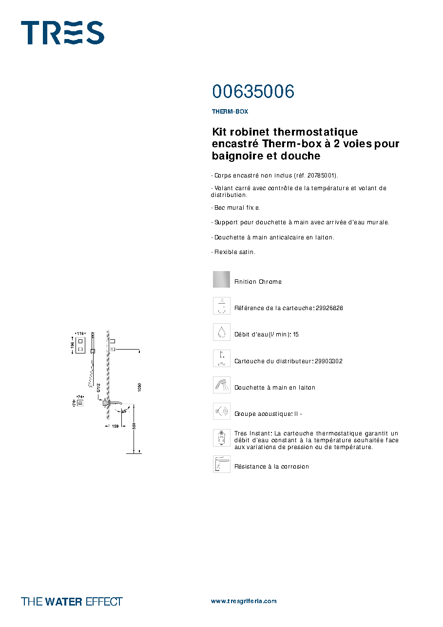 Fiche technique fournisseur