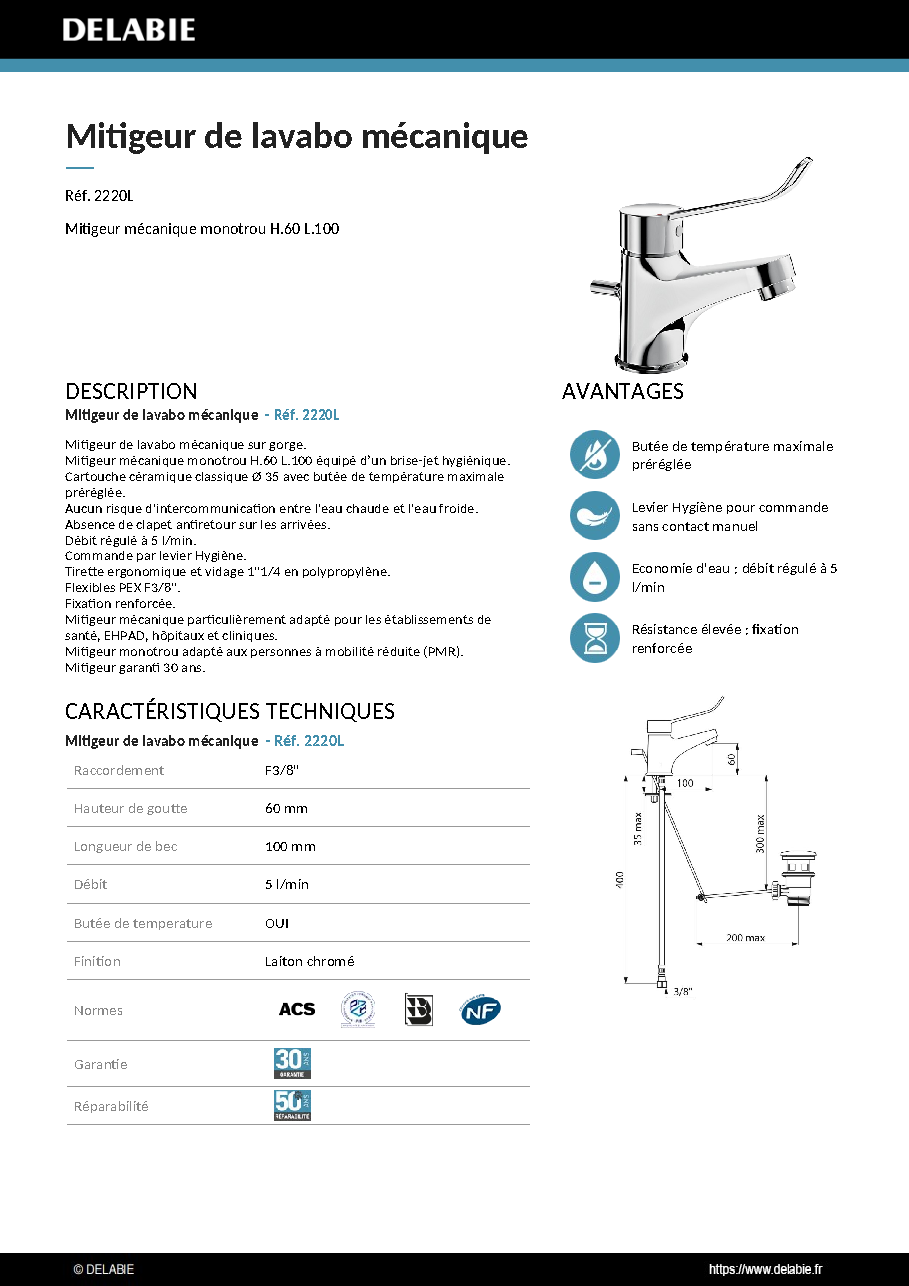 Fiche technique fournisseur