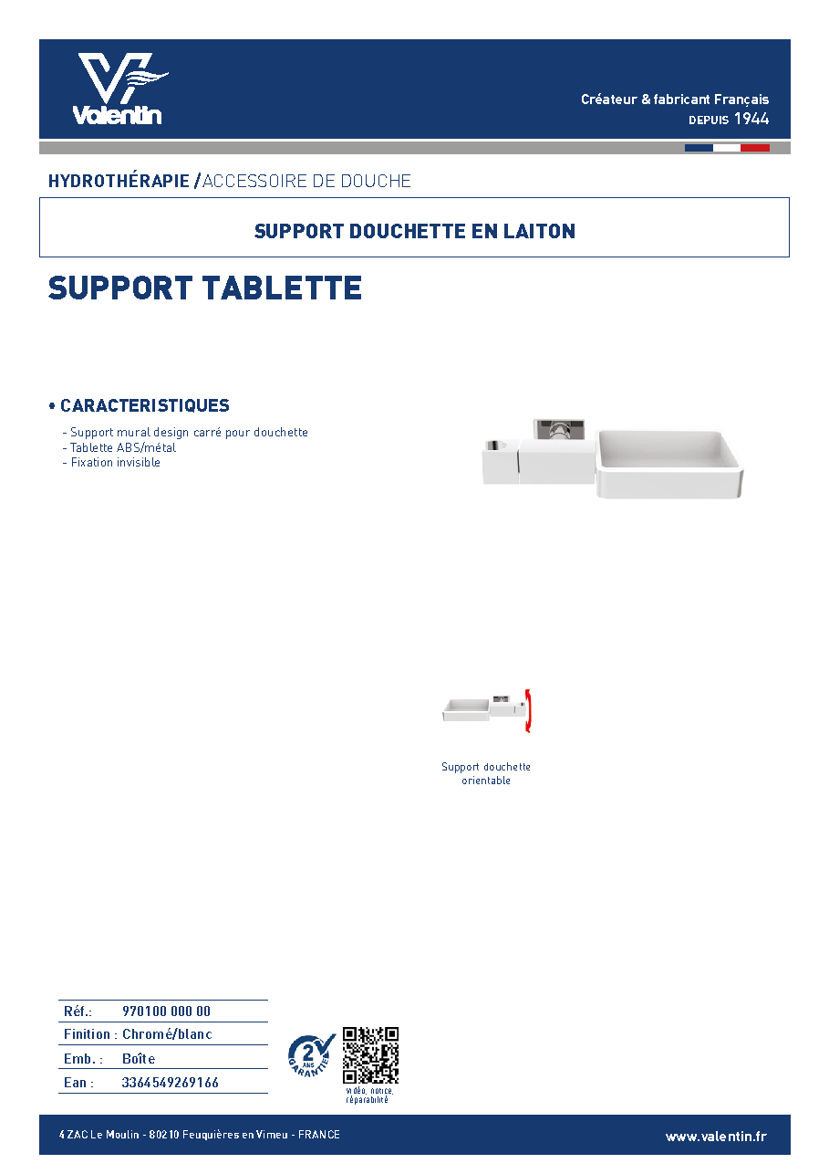 Fiche technique fournisseur