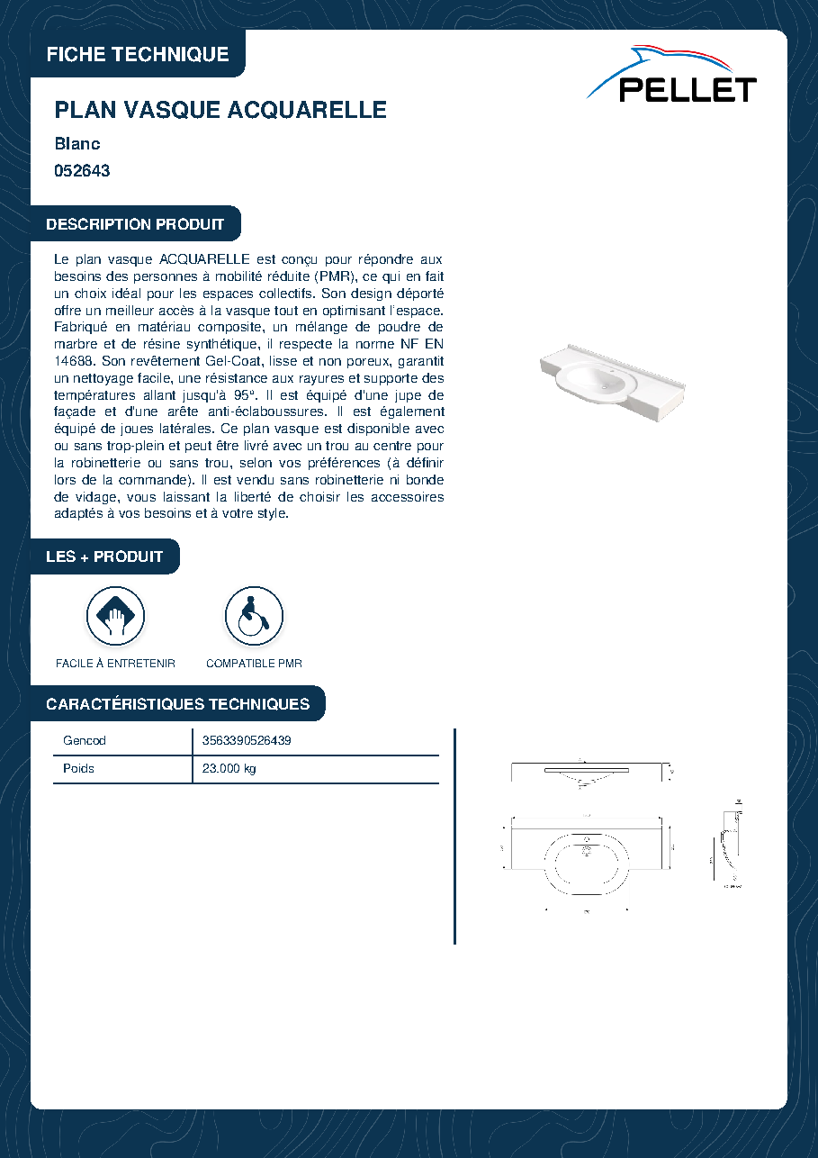 Fiche technique fournisseur