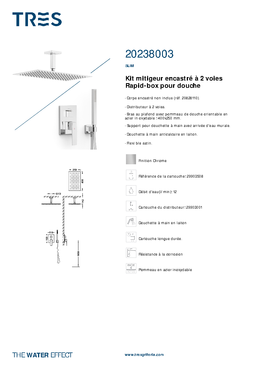 Fiche technique fournisseur