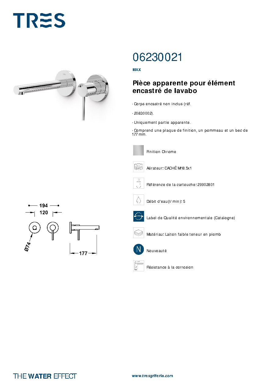Fiche technique fournisseur
