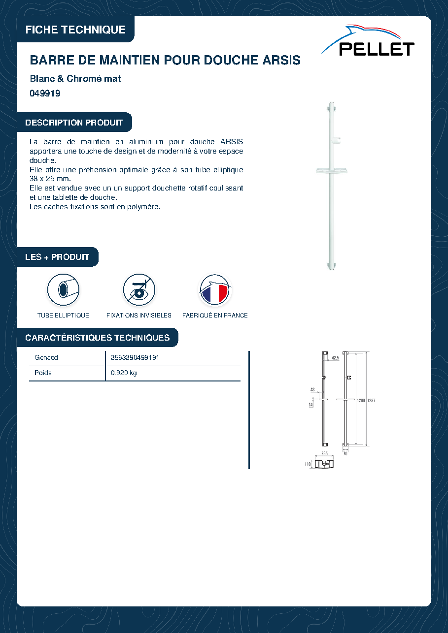 Fiche technique fournisseur