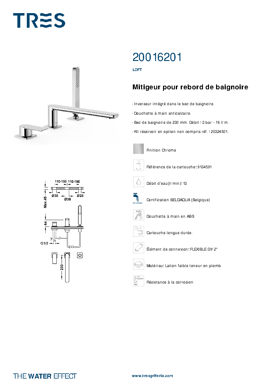 Fiche technique fournisseur