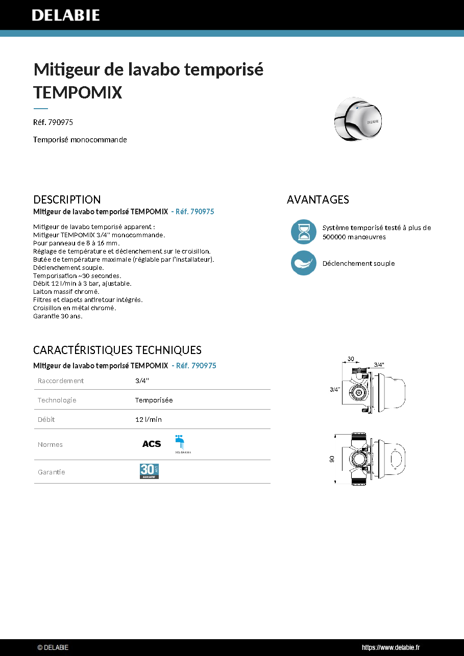 Fiche technique fournisseur
