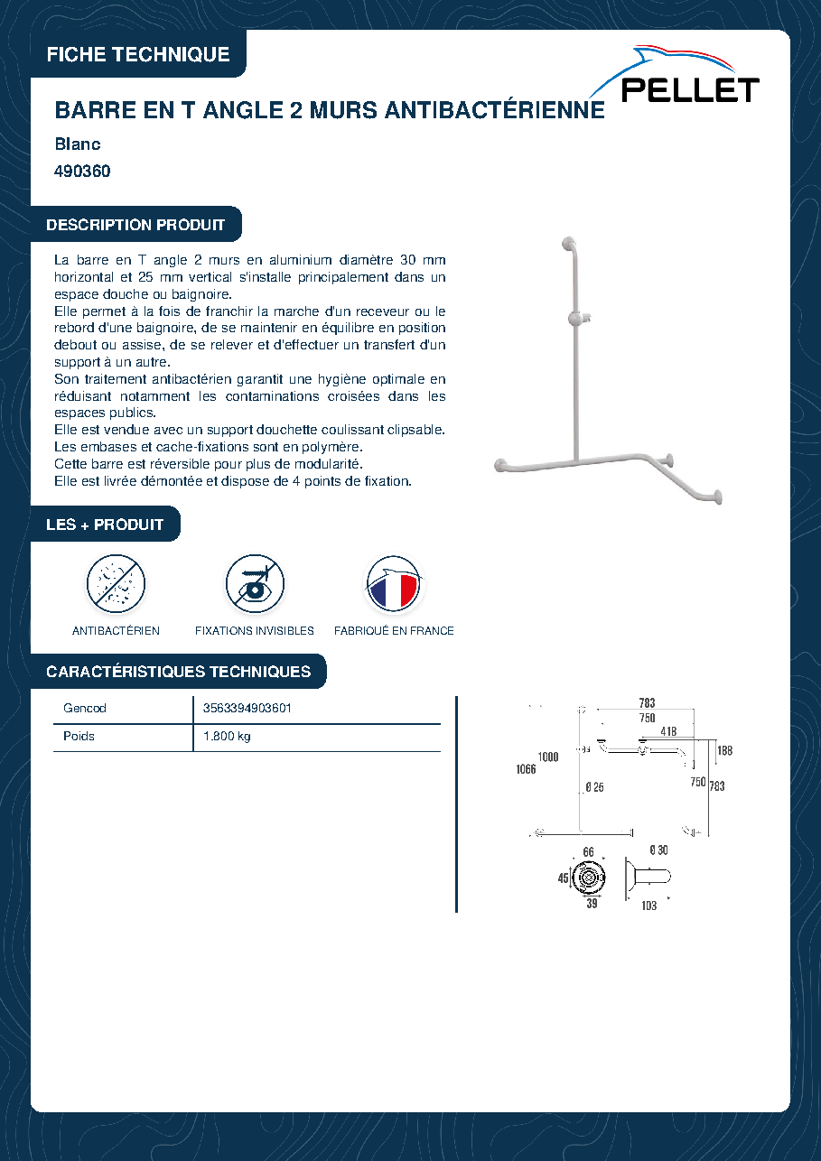 Fiche technique fournisseur