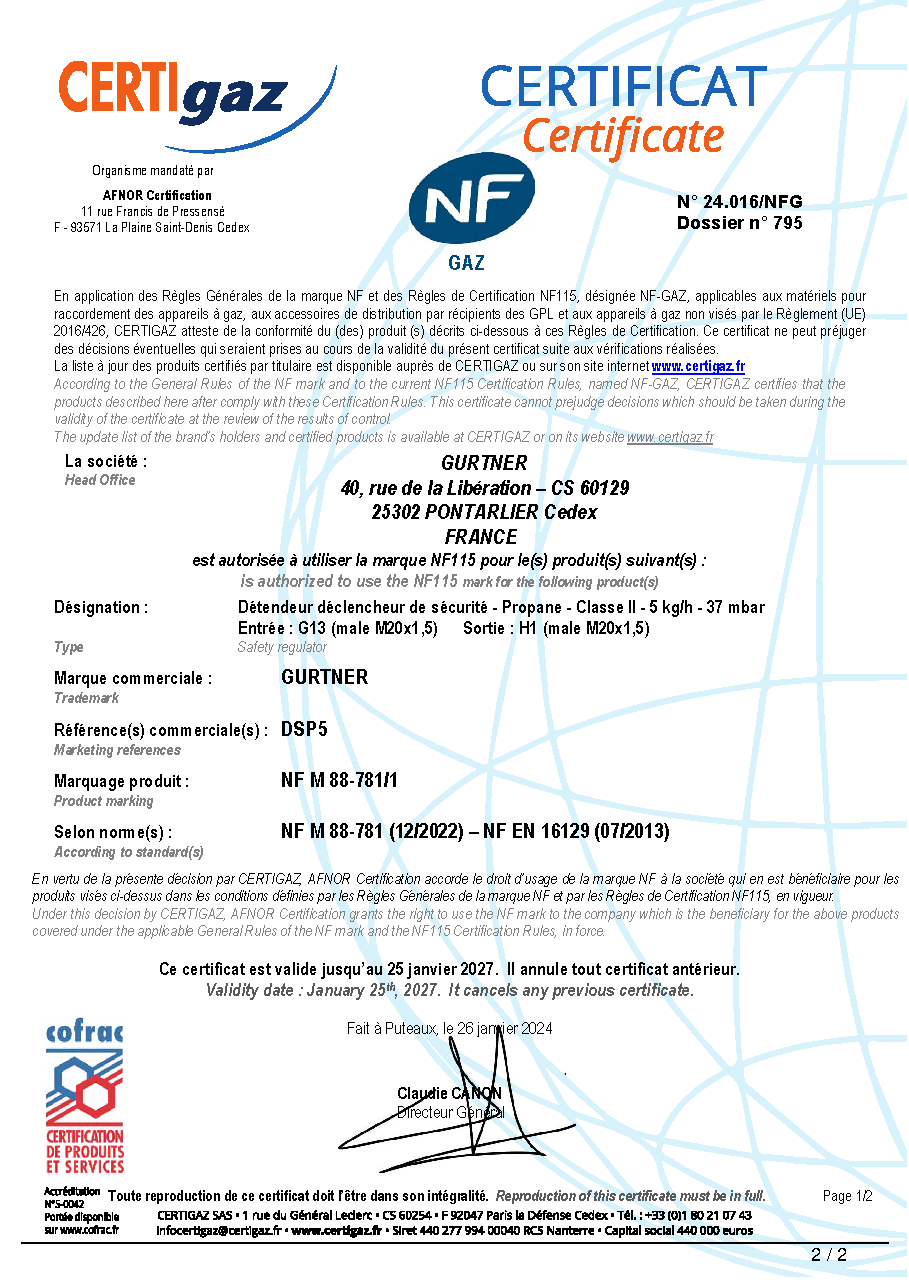 Fiche technique fournisseur