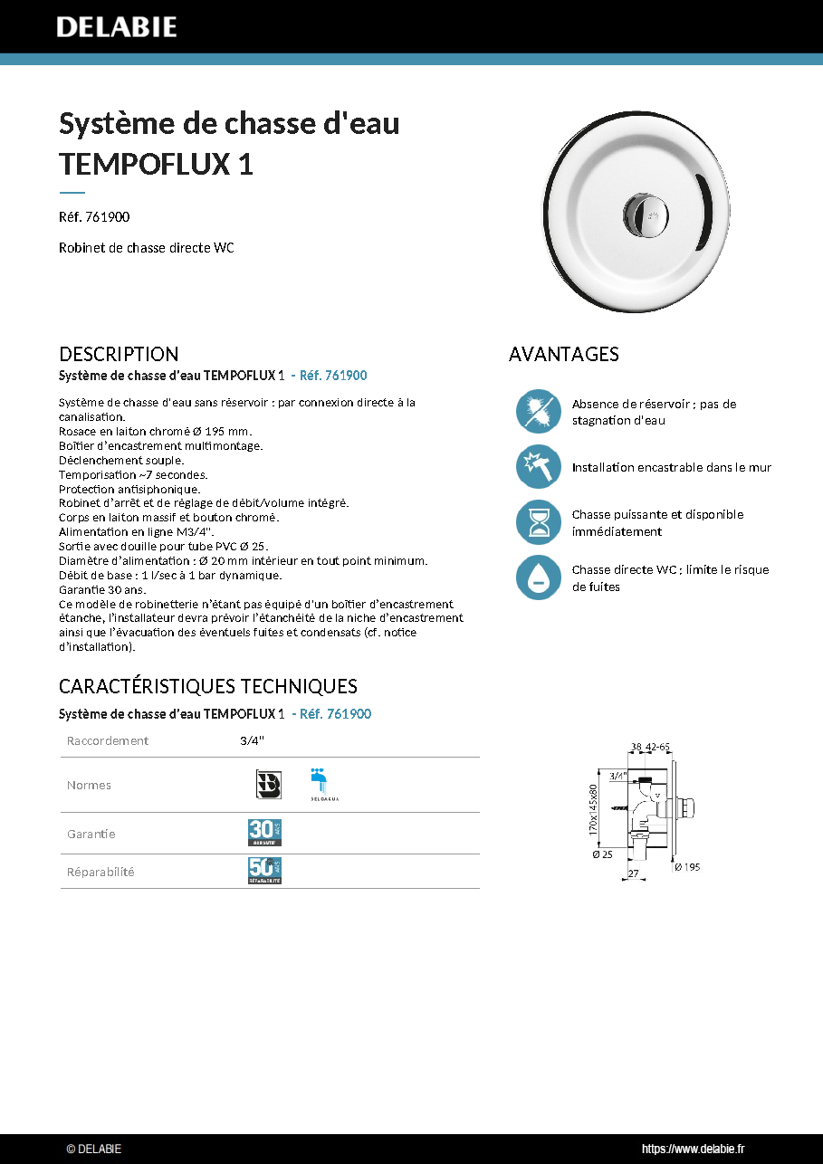 Fiche technique fournisseur