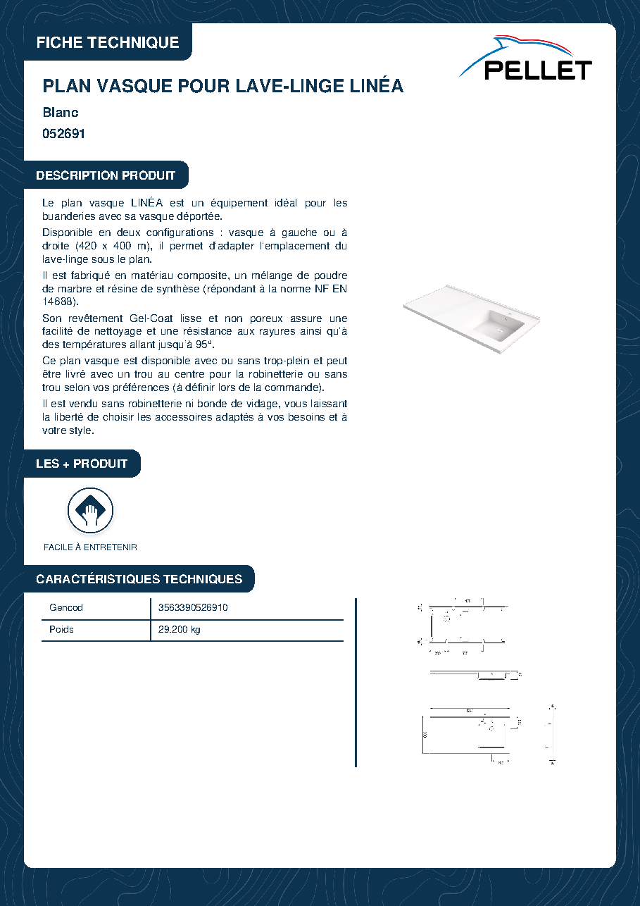 Fiche technique fournisseur