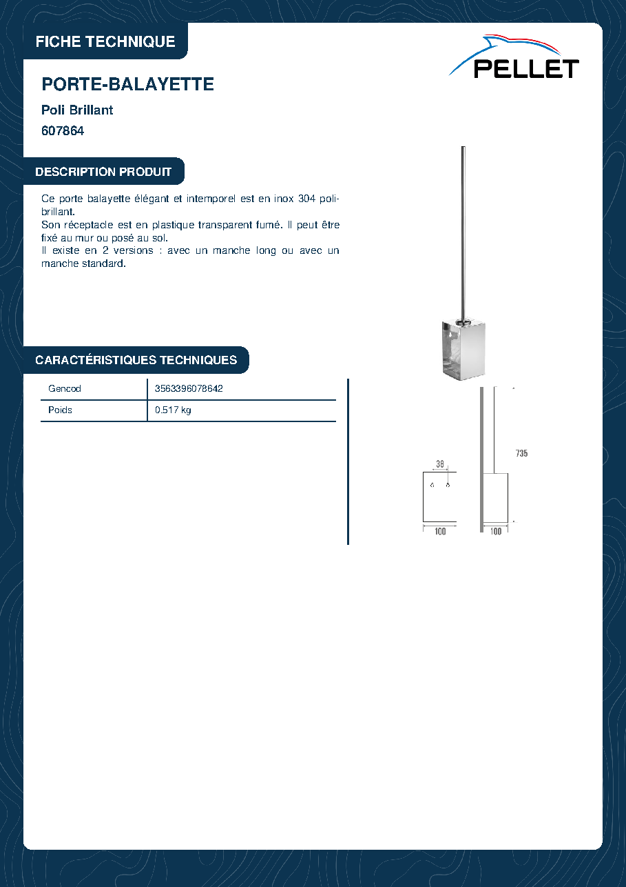 Fiche technique fournisseur