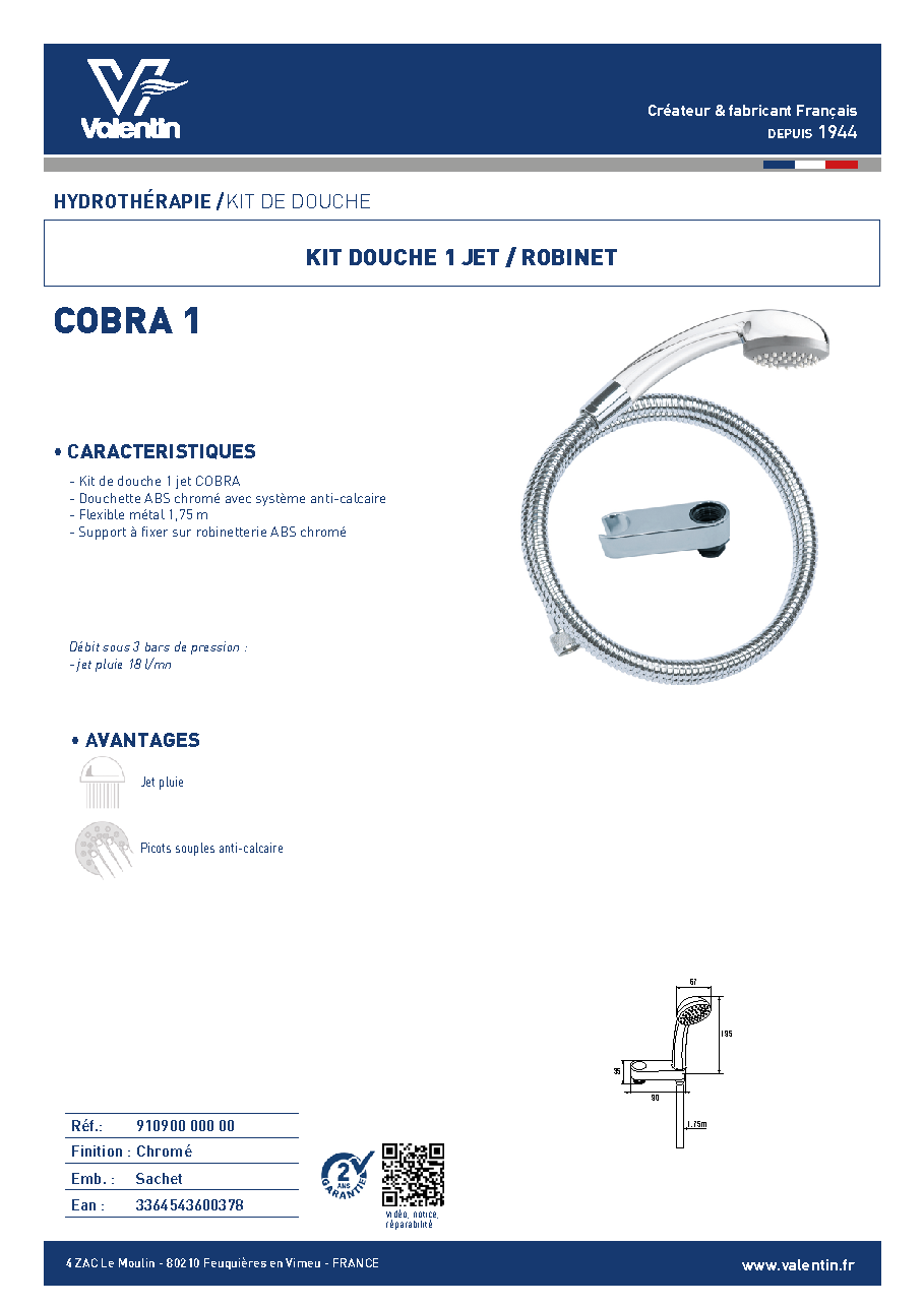 Fiche technique fournisseur
