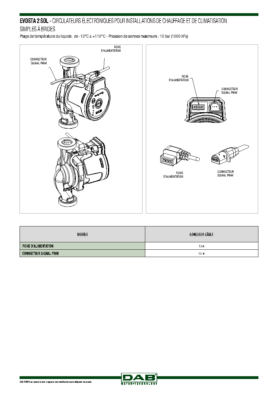 Fiche technique fournisseur