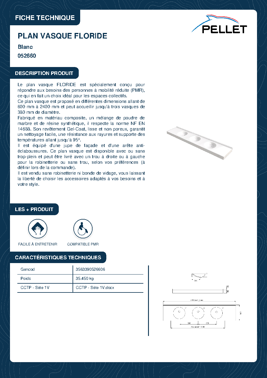 Fiche technique fournisseur