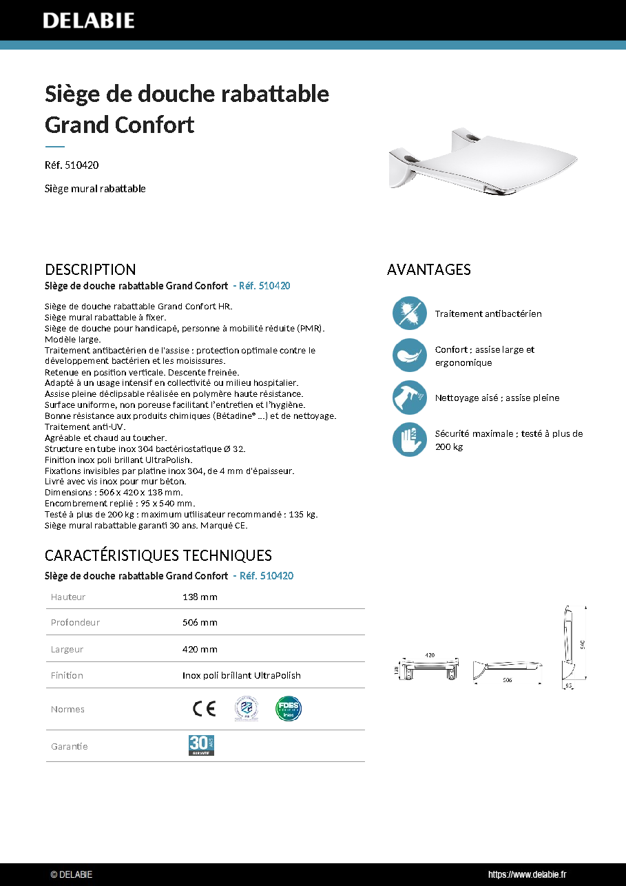 Fiche technique fournisseur