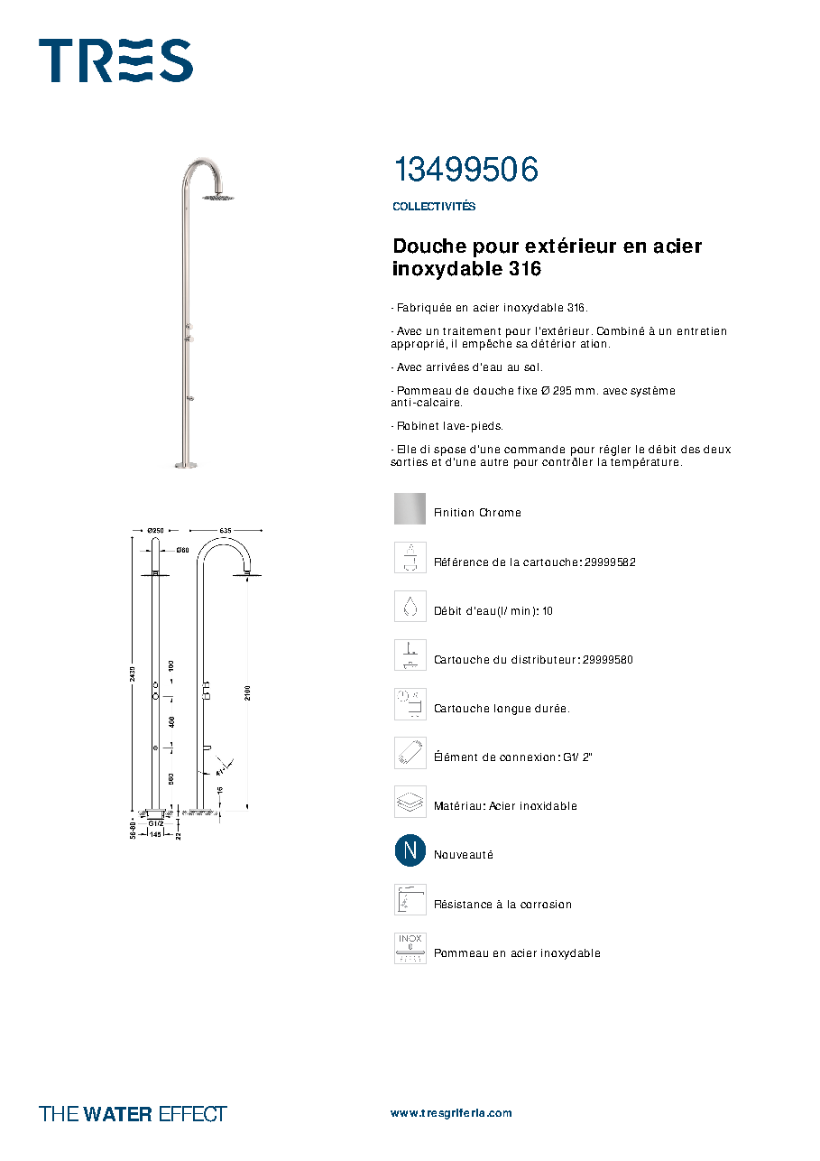 Fiche technique fournisseur