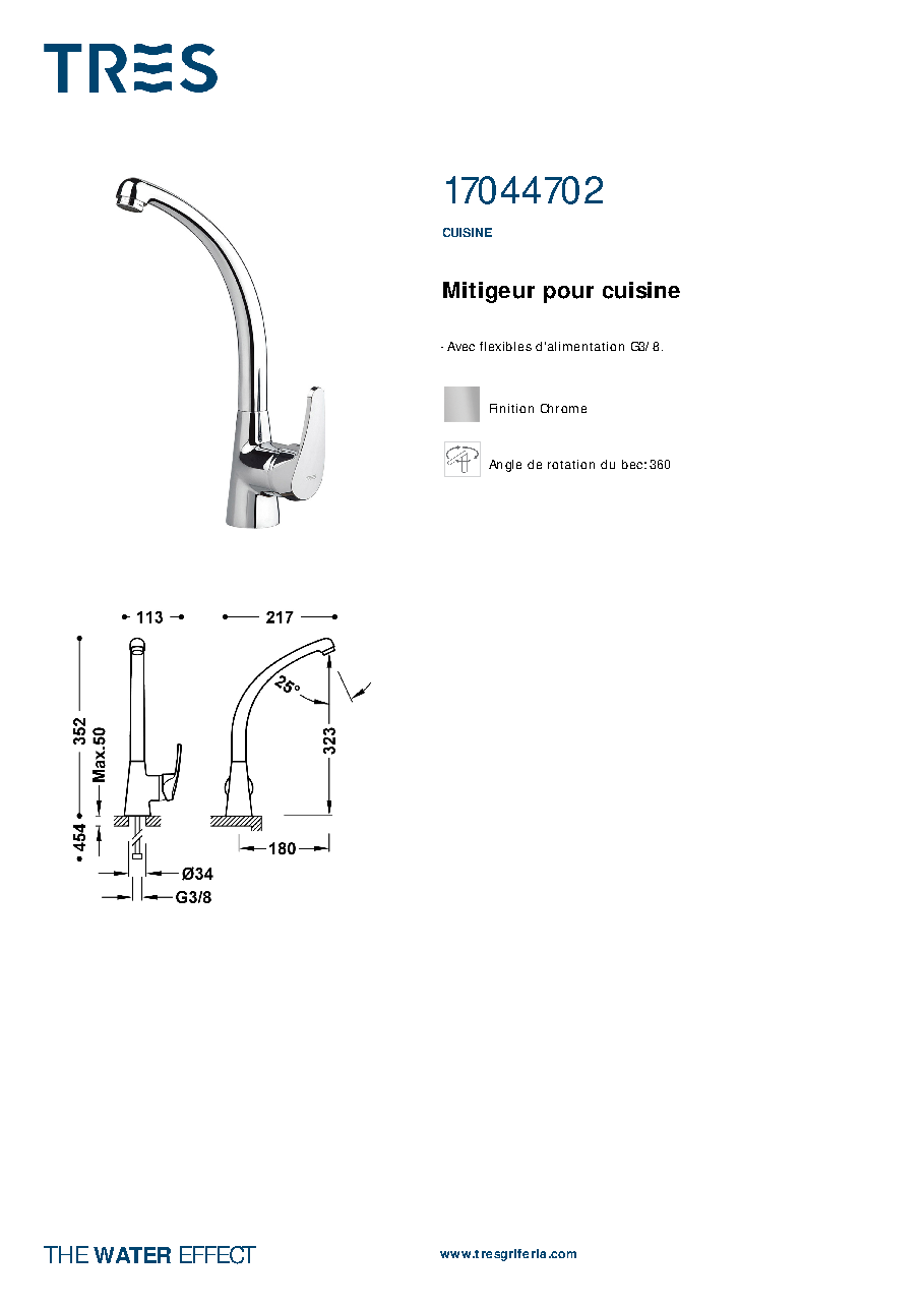 Fiche technique fournisseur