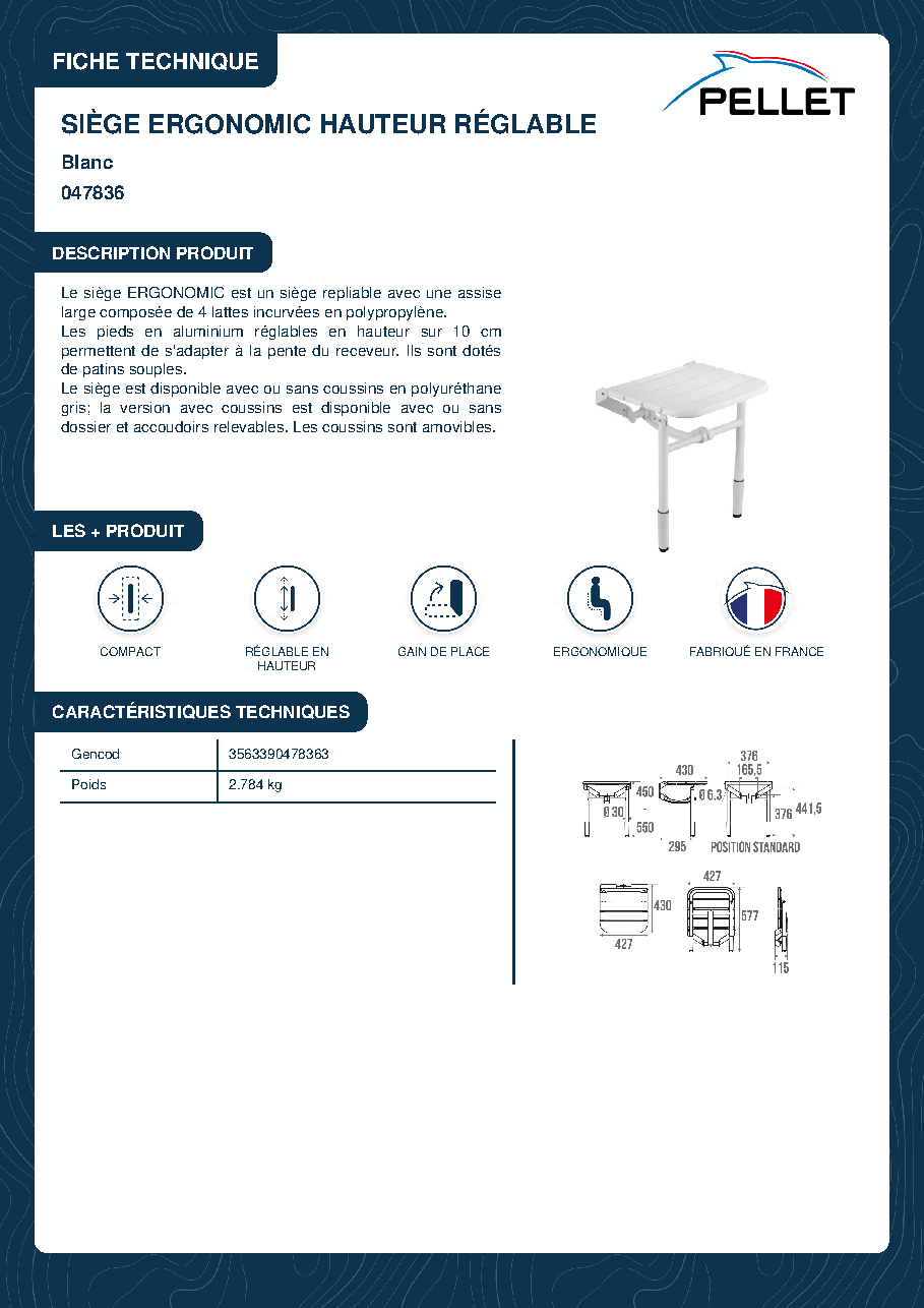 Fiche technique fournisseur