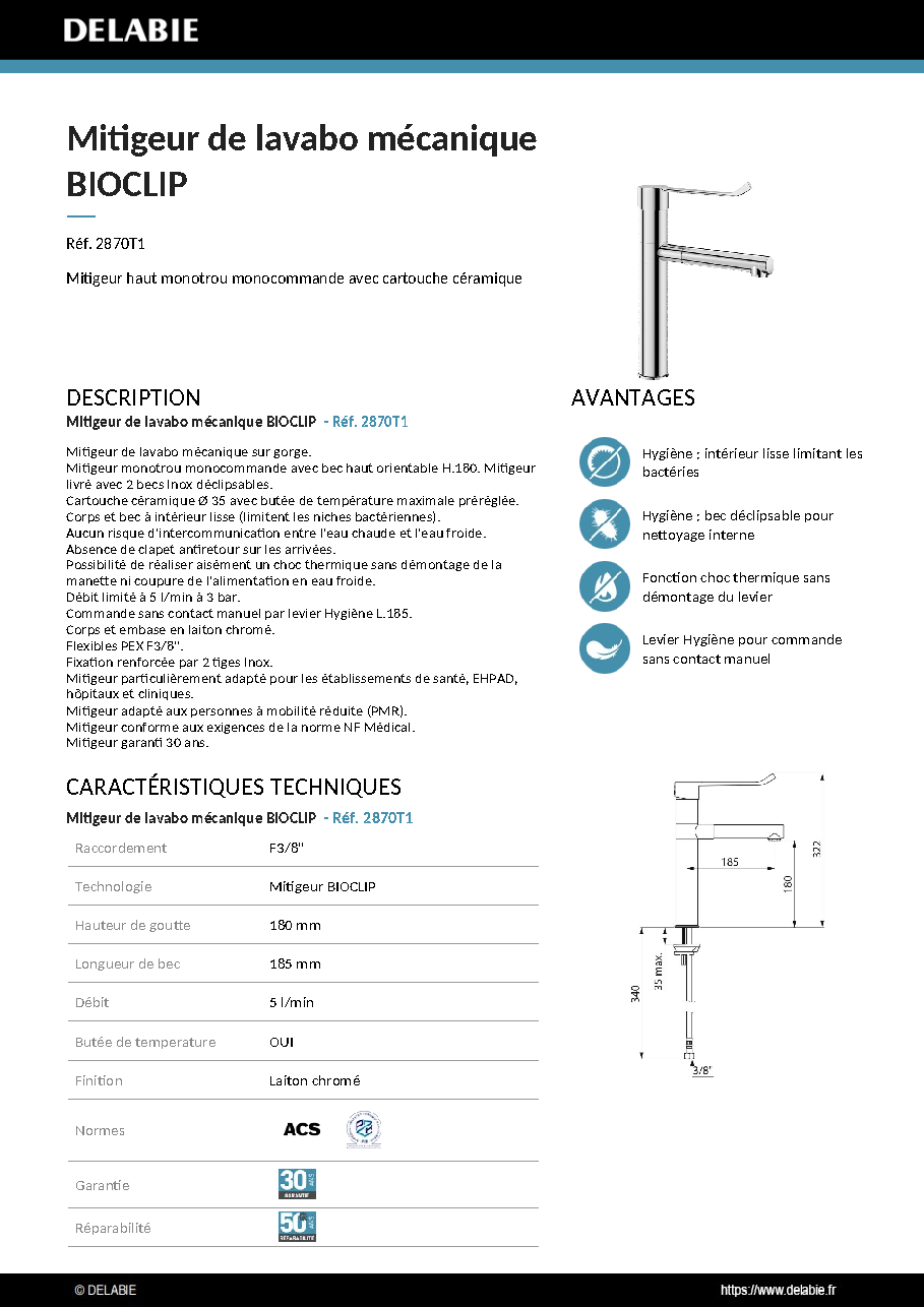 Fiche technique fournisseur