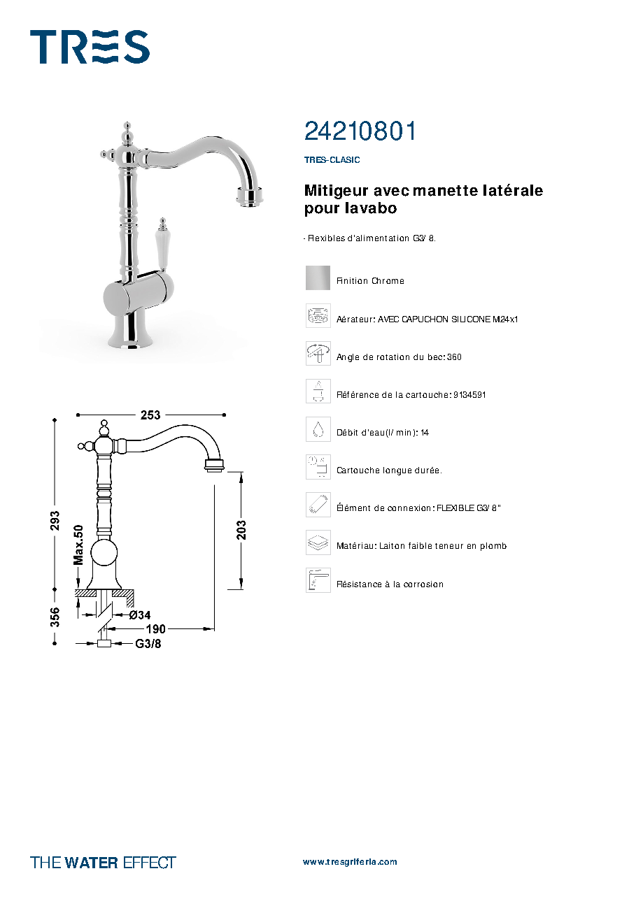 Fiche technique fournisseur