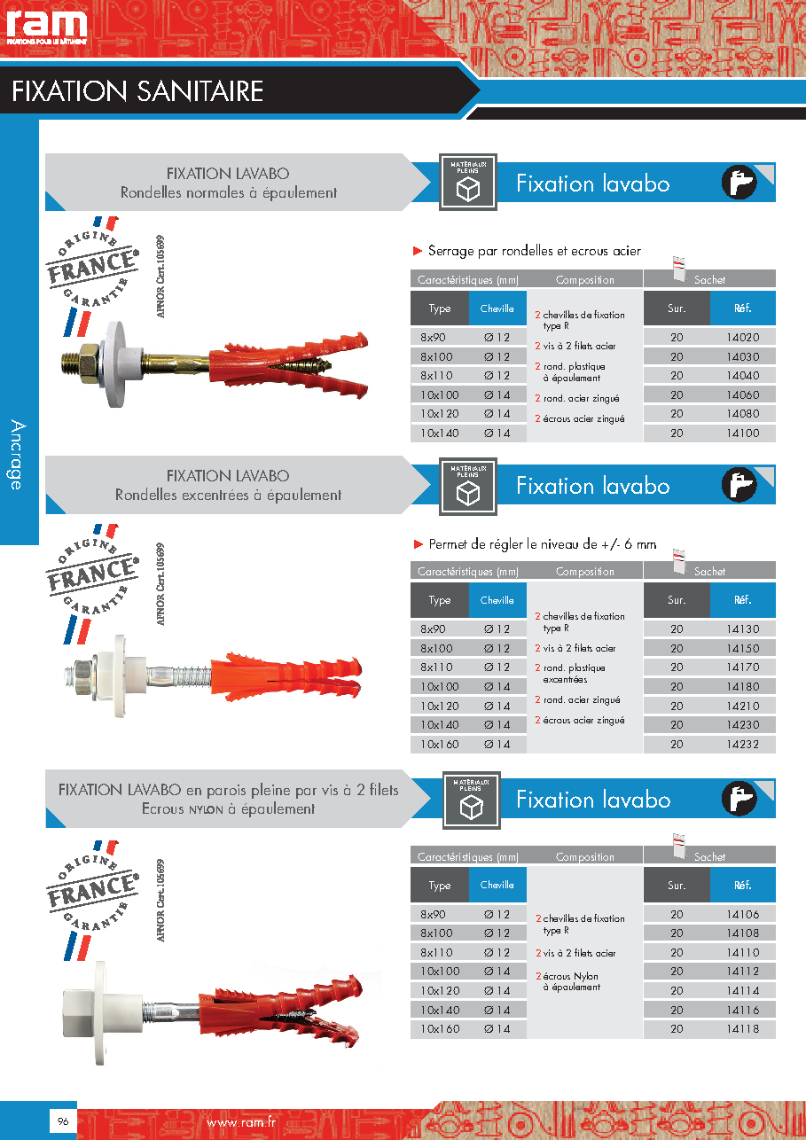 Fiche technique fournisseur