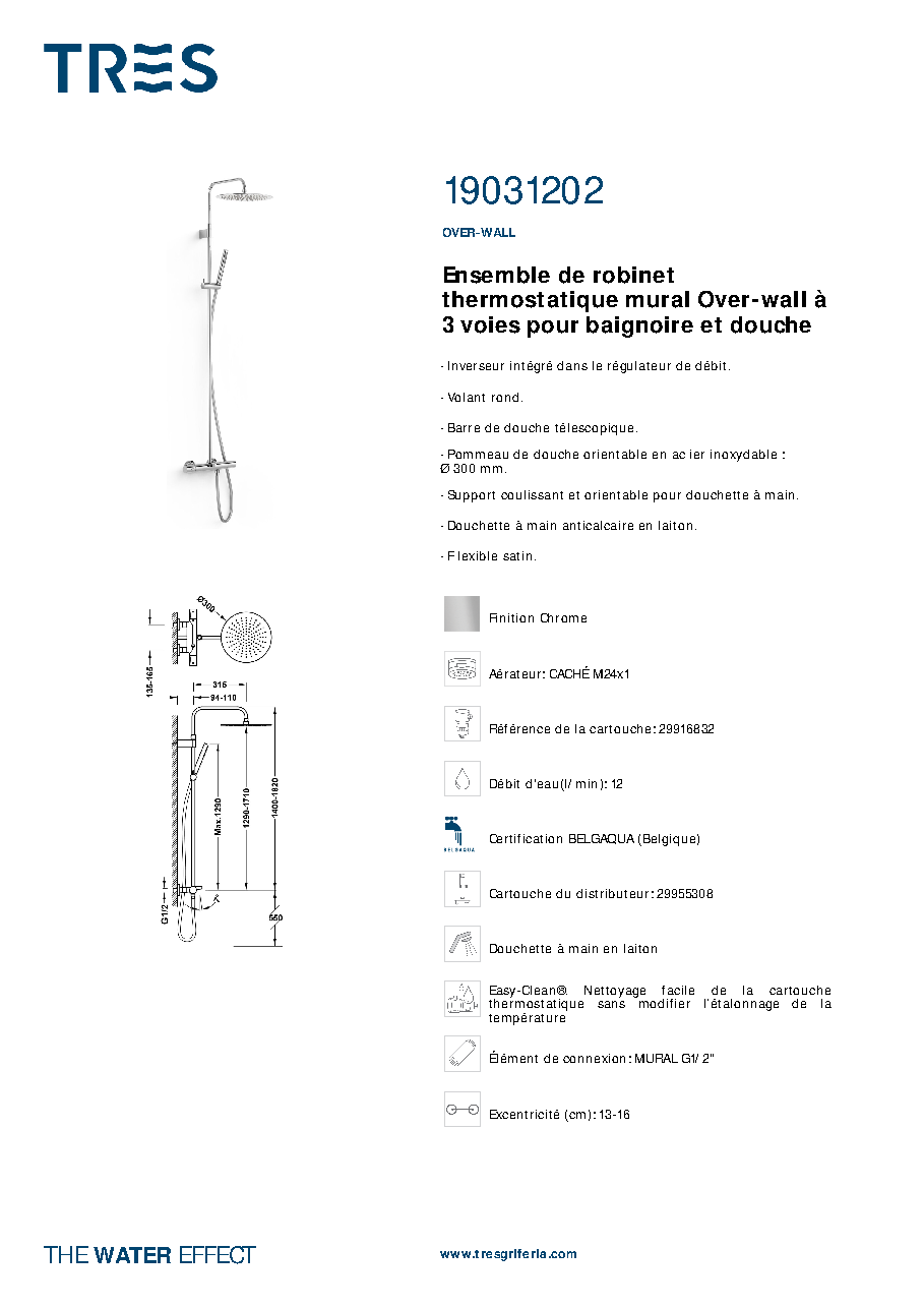 Fiche technique fournisseur