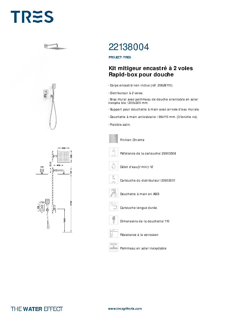 Fiche technique fournisseur