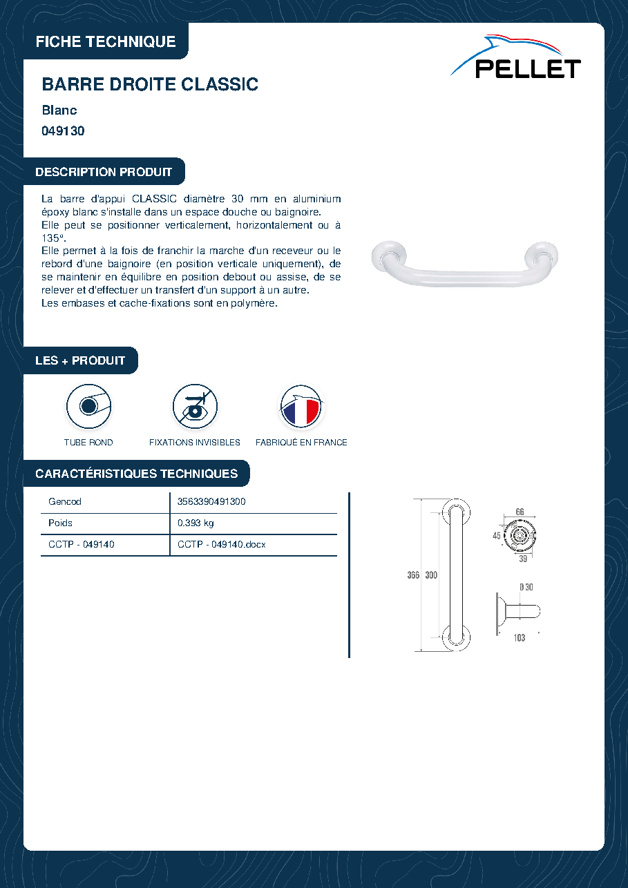 Fiche technique fournisseur