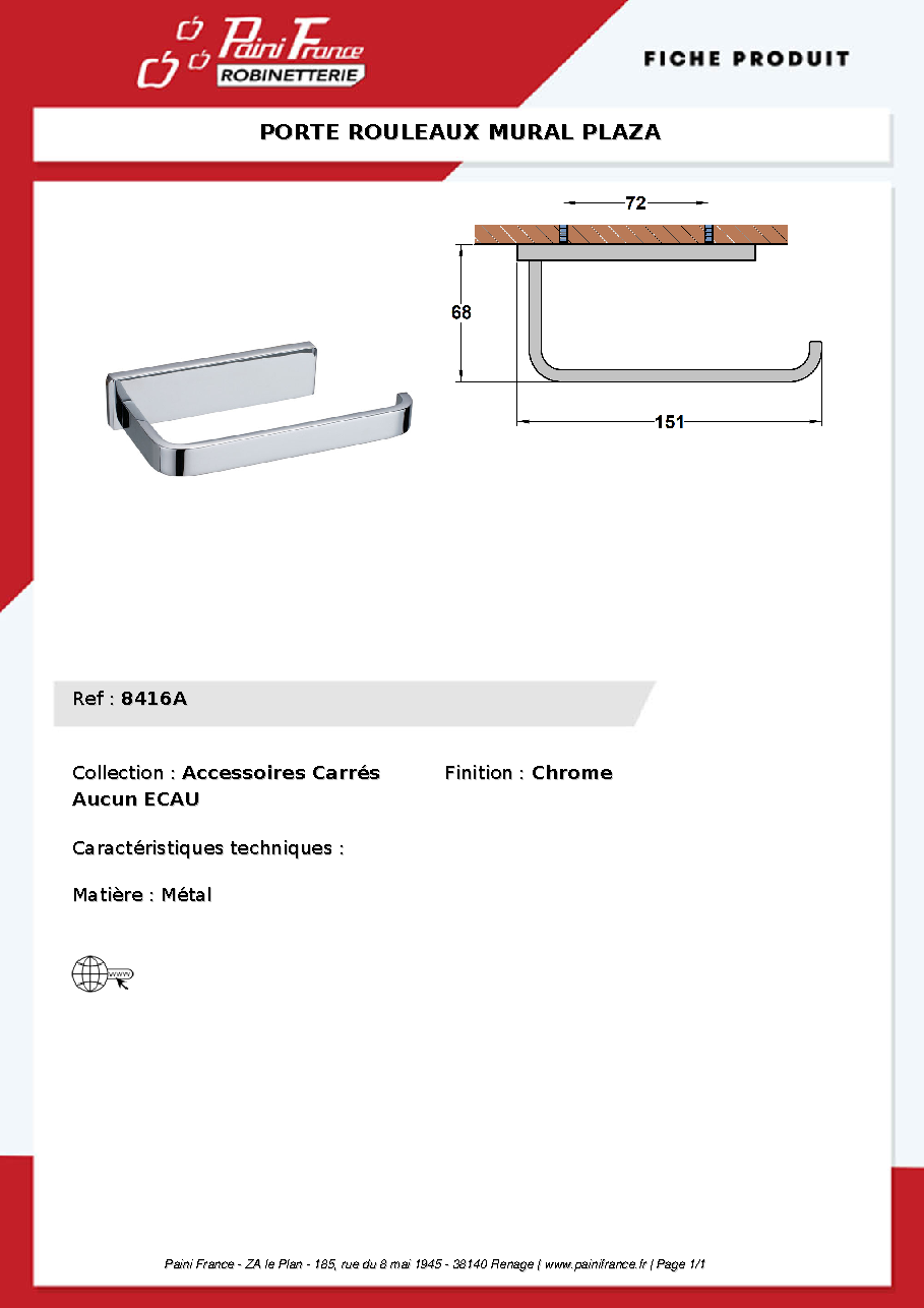 Fiche technique fournisseur