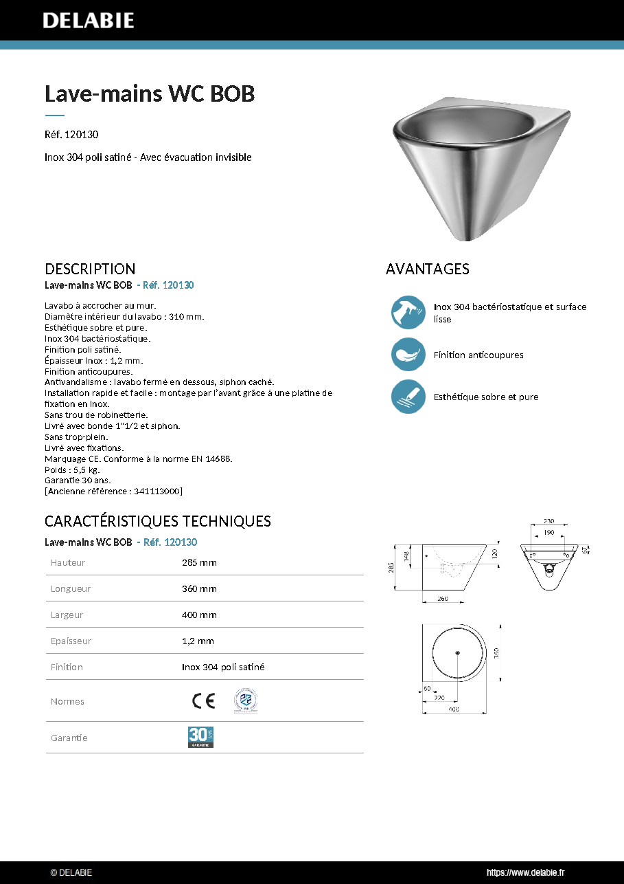 Fiche technique fournisseur